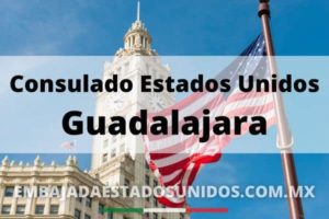 Bandera Estados Unidos consulado de Guadalajara