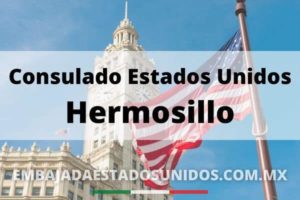 Bandera Estados Unidos consulado de Hermosillo