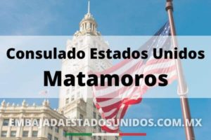 Bandera Estados Unidos consulado de Matamoros