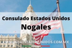 Bandera Estados Unidos consulado de Nogales