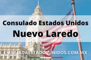 Bandera Estados Unidos consulado de Laredo