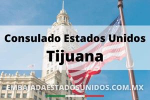 Bandera Estados Unidos consulado de Tijuana
